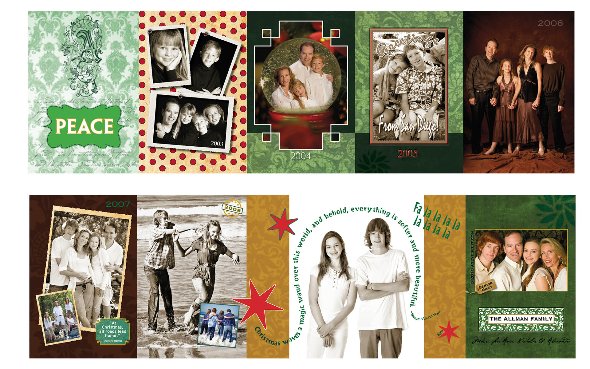 4x5.5 Accordian Fold Card